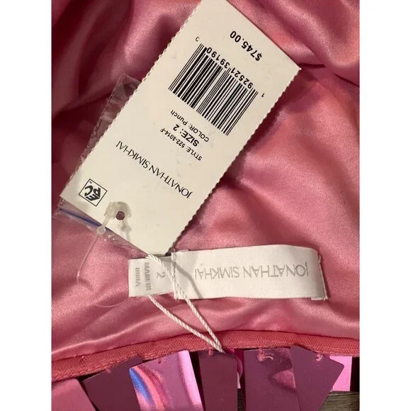 Jonathan Simkhai Pink Sequin Midi Skirt - Picture 8 of 16